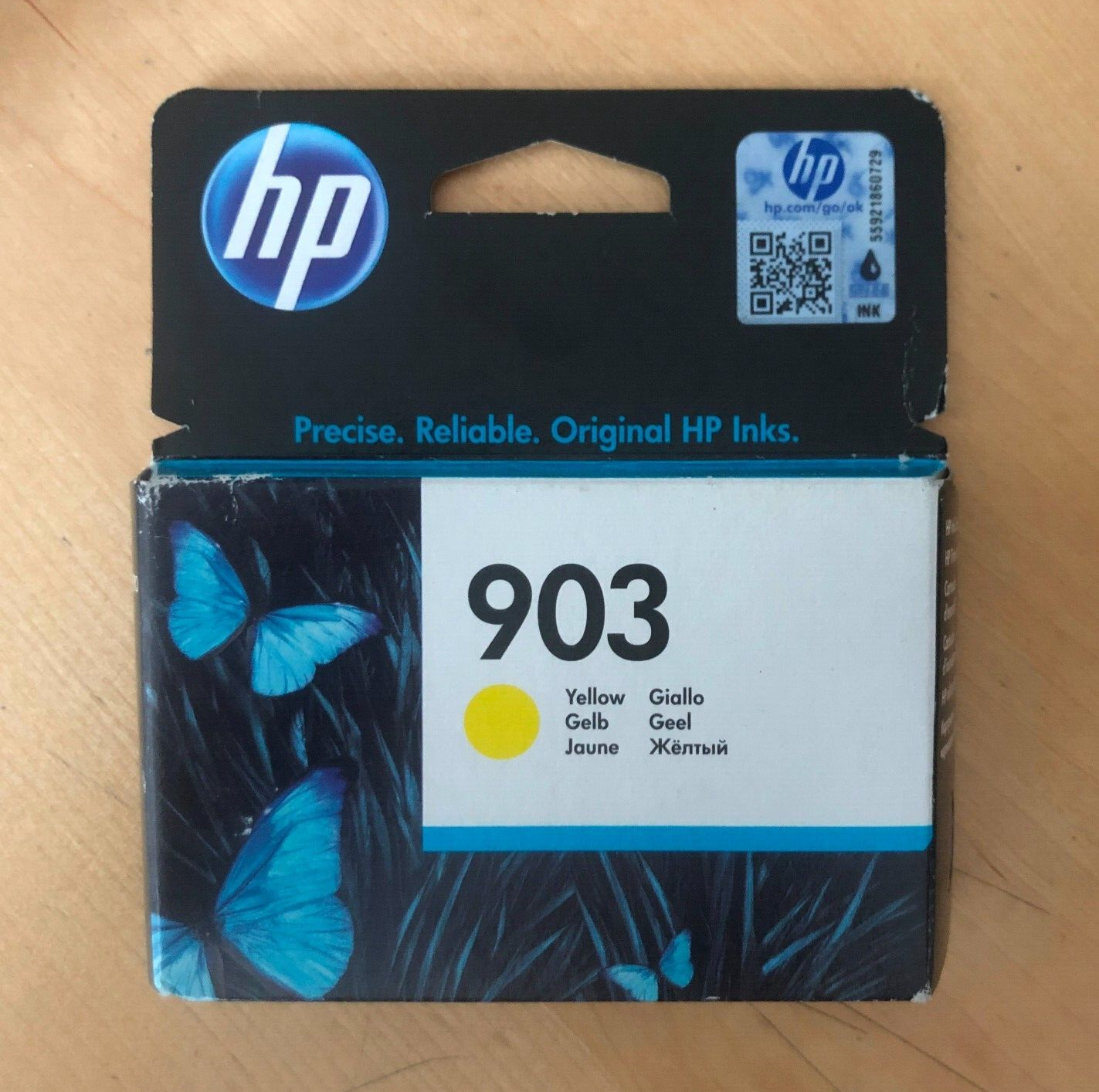 Genuine HP 903 Ink - YELLOW / OFFICEJET 6900 SERIES (INC VAT) BOXED 2027