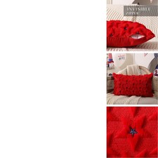 DFXSZ 4th of July Pillow Covers 12x20 inch Set of 2 Blue Soft Plush Faux Fur