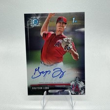2017 Bowman Chrome #CPA-GL Grayson Long Prospect Autographs