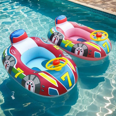 Baby Schwimmring Kleinkind Kinder aufblasbar Gummi Schwimmring Boot Sitze UK