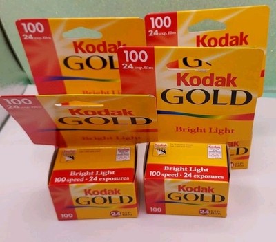Kodak Gold 100 Speed 35mm  Color Film Sealed Box 4 pack ( 96ex ) EXP 01/2001