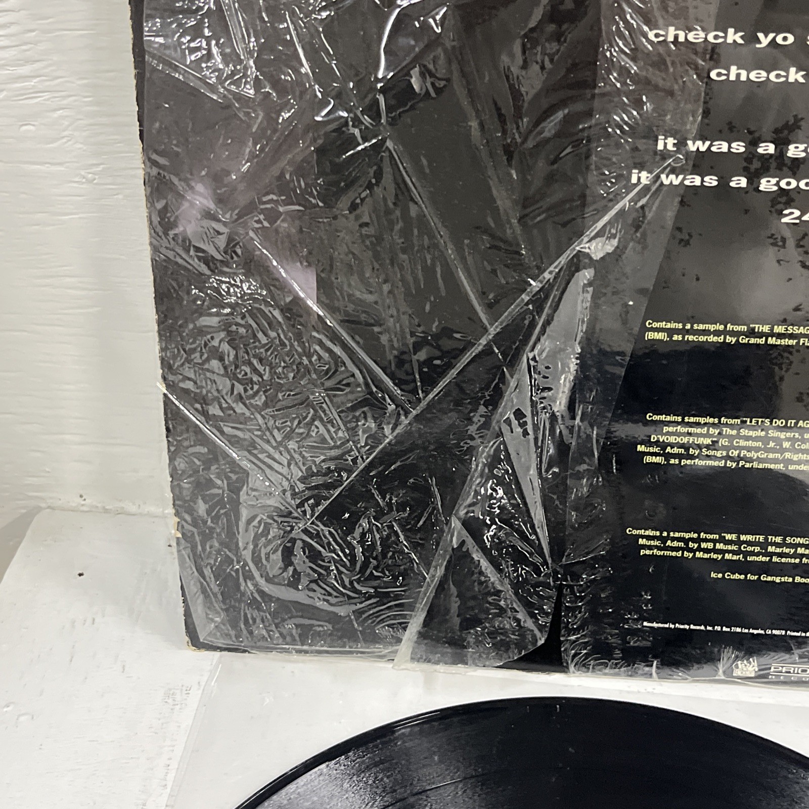 1993 - ICE CUBE - CHECK YO SELF FEATURING DAS EFX - PRIORITY RECORDS OG SHRINK 