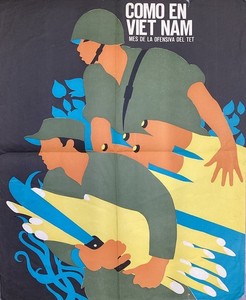 Like in Vietnam by Felix Rene Mederos Pazos Vintage Orig Protest Poster 1970’s