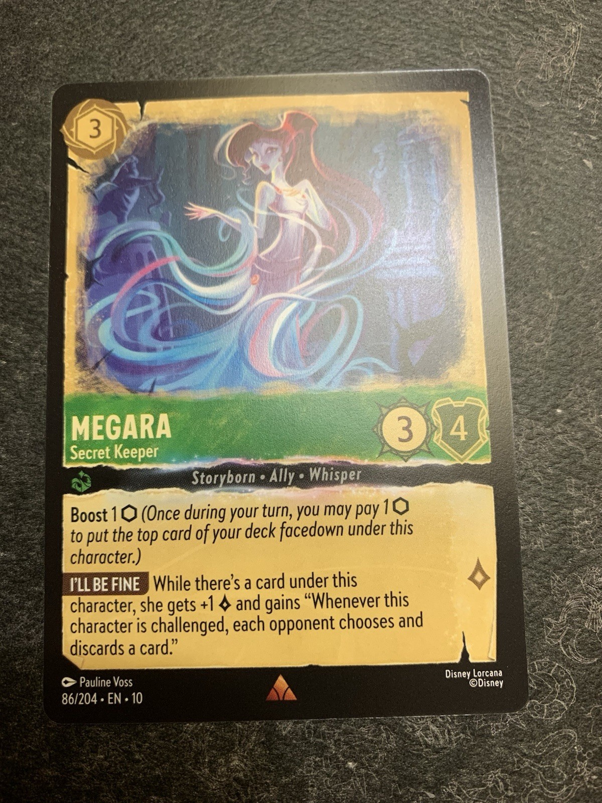 Disney Lorcana Megara-Secret Keeper - Whispers in the Well 86/204 NM Rare