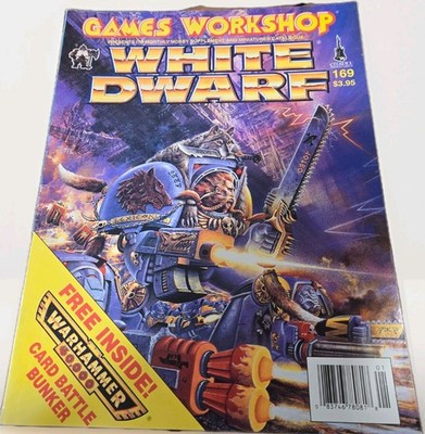 White Dwarf Games Workshop Magazine #169 battle bunker insert uncut and inact