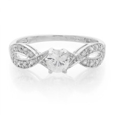 Cavill Damenring 925 Sterling Silber Zirkon 0,54ct Unendlichkeitsring
