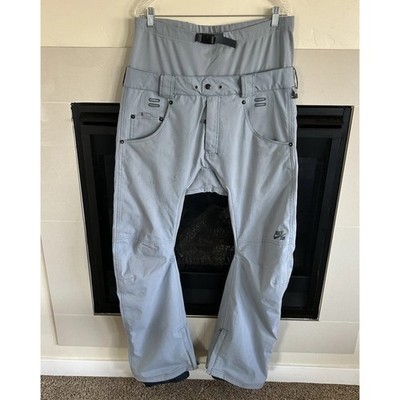 Nike SB Enigma Snowboard Pants M Blue Gray 20K Waterproof Slim Mens 40x33 Rare