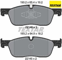 Textar 2214601 Bremsbelagsatz FüR Scheibenbremse Bremsbelagsatz