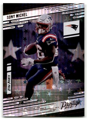 2021 Panini Prestige #114 Sony Michel Xtra Points Astral New England Patriots