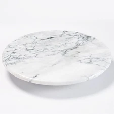 12'' Marble Lazy Susan for Countertop Kitchen Turntable Storage Turner