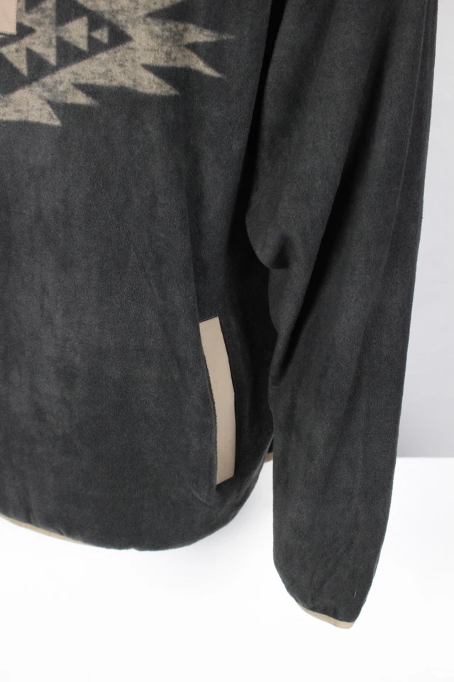 Pullover polar de lana Cinch para hombre botón a presión carbón Geo MWK1912001 Foto 4 de 4