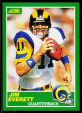 Jim Everett, 1989 Score, #244, Los Angeles Rams