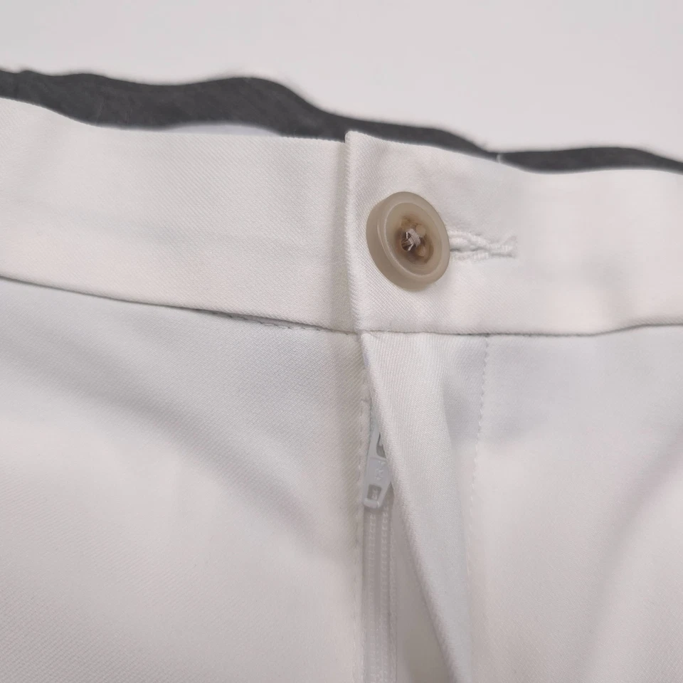 Haggar Cool 18 Pro Gabardine White Classic Pants Golf Slacks Mens Size 36 X 32 - Изображение 4 из 4