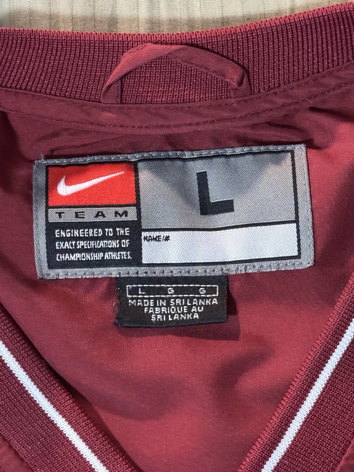 Vintage Florida State Seminoles Nike Jacket Mens L Center Swoosh Windbreaker FSU thumbnail 6