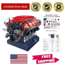 STEM V8 Combustion Engine Model Kit for Adults & Kids - 270 Pieces to Inspire