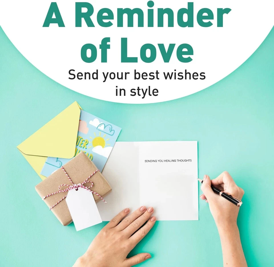 S&O Fun Get Well Cards with Envelopes, Colorful Card Set of 24 - Cute Gifts for - Image 4 of 4