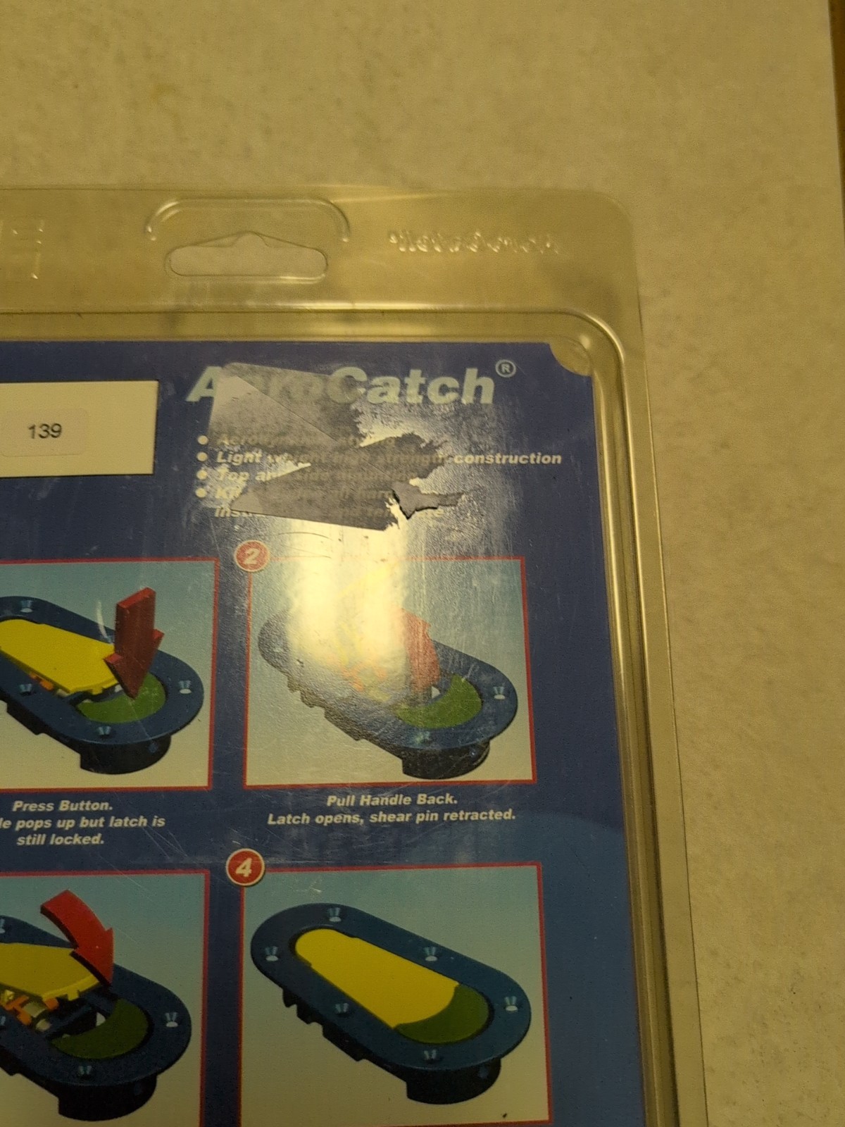 AeroCatch 120-2000 Black Plus Flush Non-Locking Hood Pin Kit