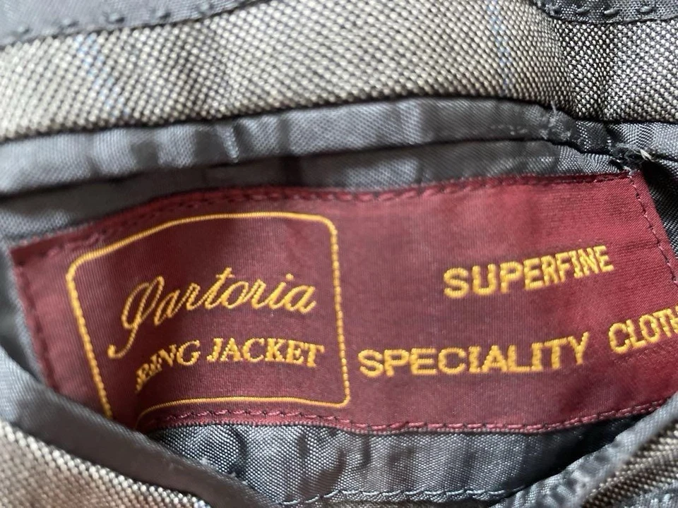 Ring Jacket Sartoria Ring Handmade Grey Wool Suit 48 IT 40R US Neapolitan Cut - Image 4 of 4