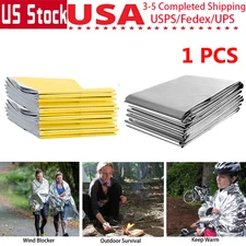 1PC Emergency Blanket Tent Survival Mylar Thermal Insulating Heat Safety Camping