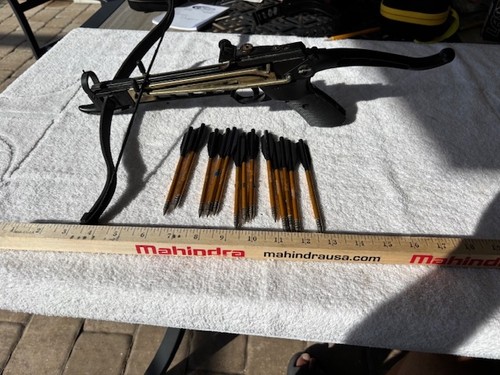 M-TECH Pistol Grip Crossbow With 13 Metal Darts/Arrows Estate Find | eBay