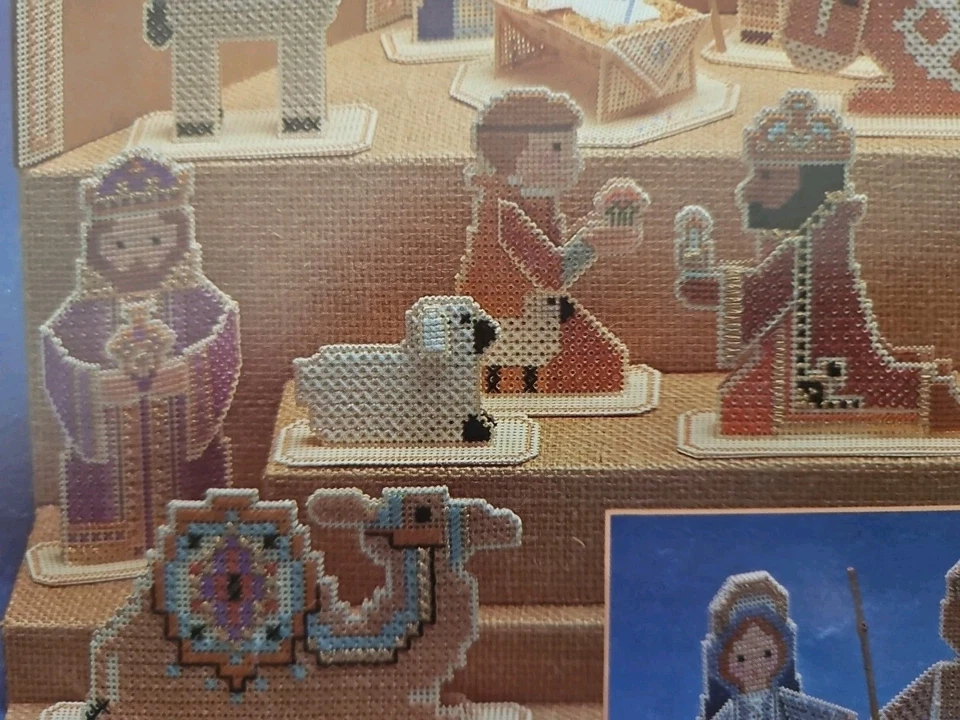 Leisure Arts THE NATIVITY Perforated Paper Cross Stitch Pattern Leaflet 270 1983 - Image 4 of 4