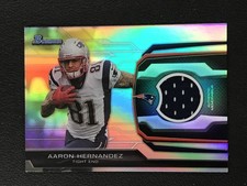 2013 Bowman #BR-AH Aaron Hernandez Relics New England Patriots