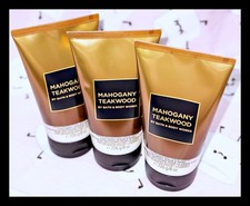 Bath  Body Works 2-in-1 Body Scrub  Wash 8 fl oz Mahogany Teakwood For Men x3