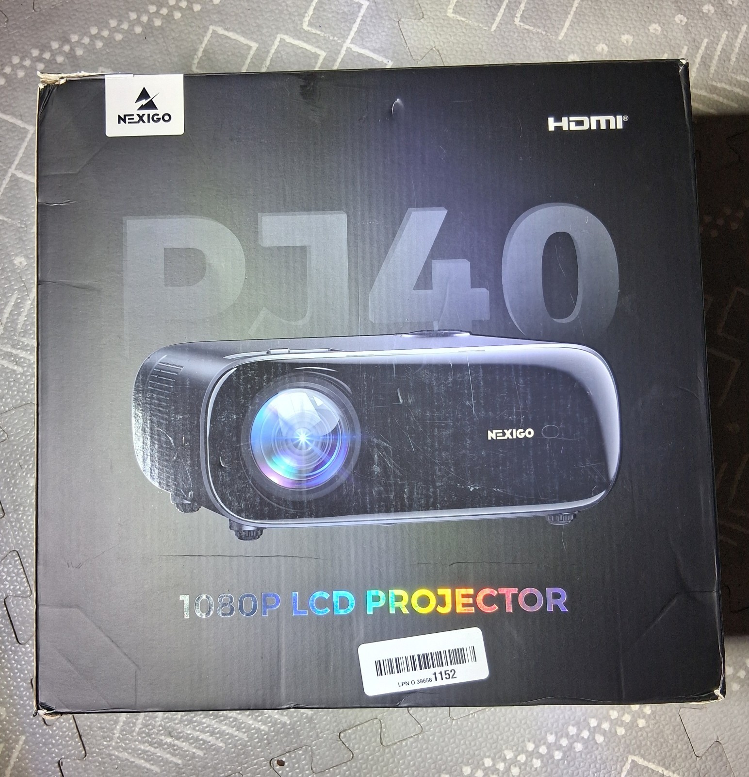 NexiGo PJ40 1080P LCD Projector - 4K Support | Home Theater Movie & Gaming 