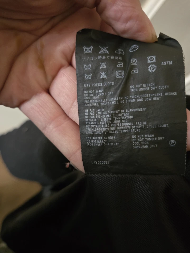 Abrigo de encaje Prada negro lana guipur doble botonadura para mujer talla 42 Foto 4 de 4