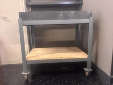 Precision Granite Surface Plate with table with wheels