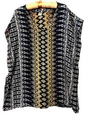 O'Neill Top XS Blouse Shirt Silky Sheer Boho Hippie Boxy Swimsuit Beach Cover Up