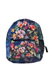 Hawaiian Plumeria Floral Backpack w/Adjustabl...