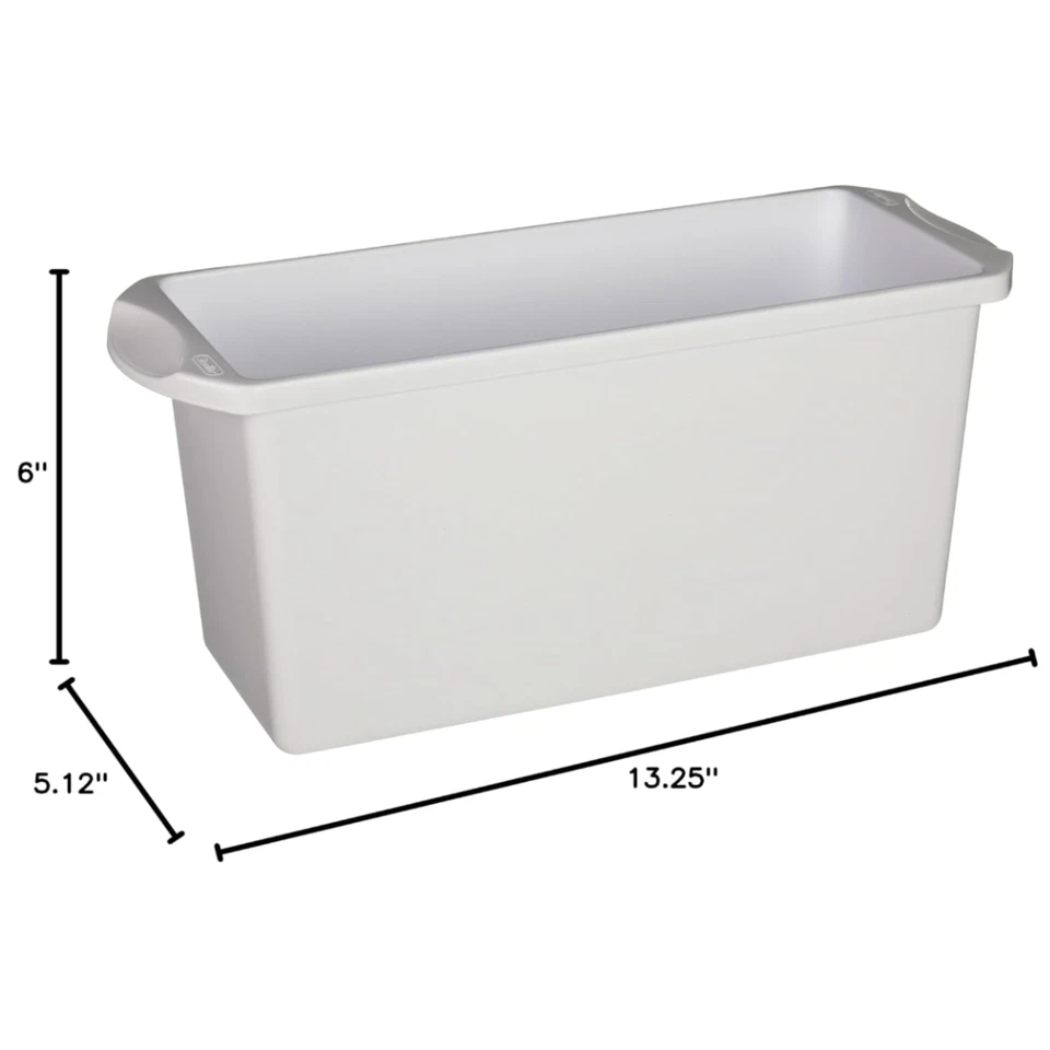 Cubo de hielo cubo de almacenamiento congelador bandeja apilable blanco contenedor soporte blanco Foto 2 de 2