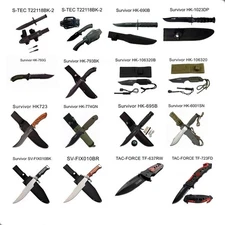 NIB 458 Fixed & Folding Knives Machetes Axe MTech, TAC-FORCE, Survivor, Defender