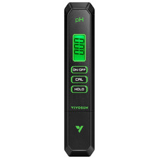 VIVOSUN Digital pH Meter Pen Type 0.01 Accuracy Hydroponics Pool Aquarium Black