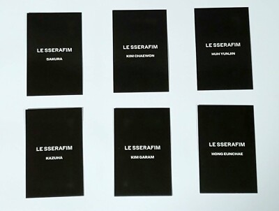 Le Sserafim Debut Showcase Official Photo card Complete 6 sets | eBay