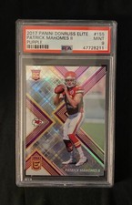 2017 Panini Donruss Elite Purple Patrick Mahomes II RC Rookie #81/99 PSA 9 MINT
