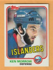 Ken Morrow New York Islanders 1981-82 Topps #91