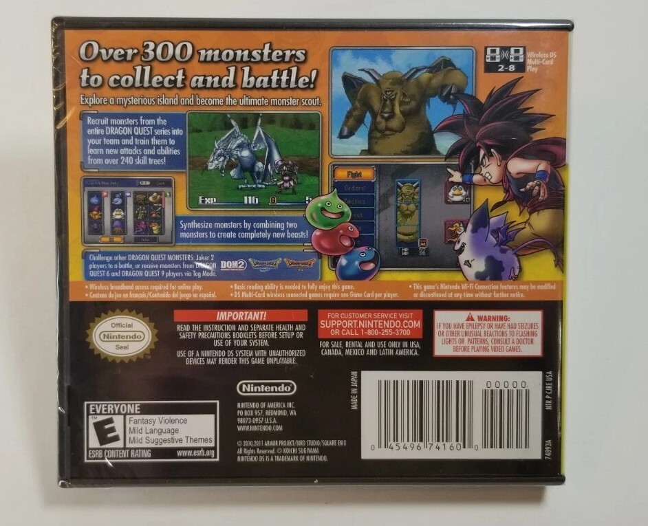 Dragon Quest Monsters: Joker 2 (Nintendo DS, 2011) for sale