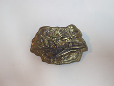 Belt Buckle Aviation Private Prop Airplanes Vtg Metal 3-3/8" x 2" wide