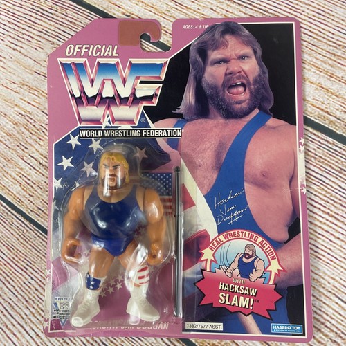 WWF Hasbro Hacksaw Jim Duggan Wrestling Figure...