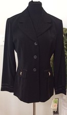 NWT Dressbarn Women's Career Black100 Polyester Blazer Jacket Size10 Retail 76