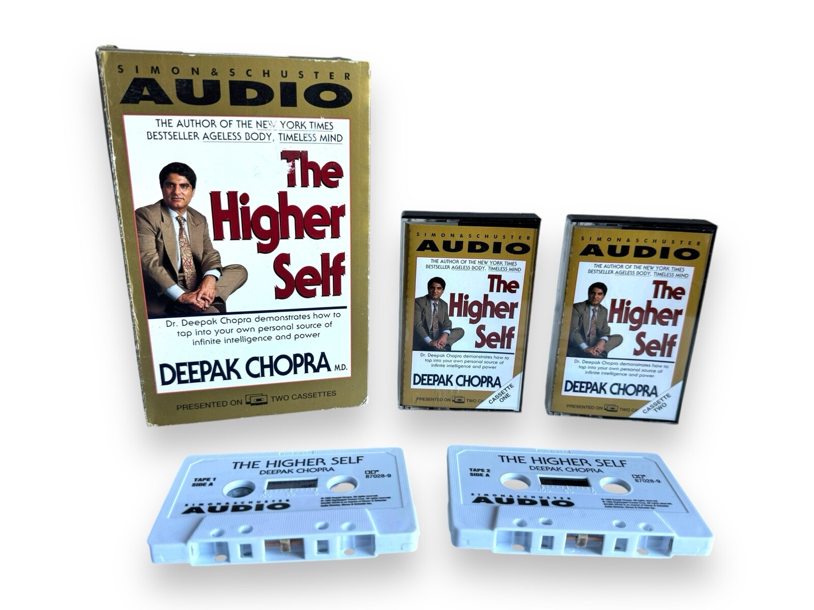 The Higher Self by Deepak Chopra (Cassette 1993) Double Tape Audiobook Set Tapes