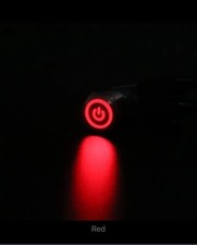 Waterproof Metal Push Button Switch LED Light Momentary Latching Car Engine 12mm