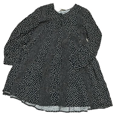 ZARA POLKA DOT DRESS GIRLS 9 Aline Fit And Flare Grunge Goth Pin Up Preppy