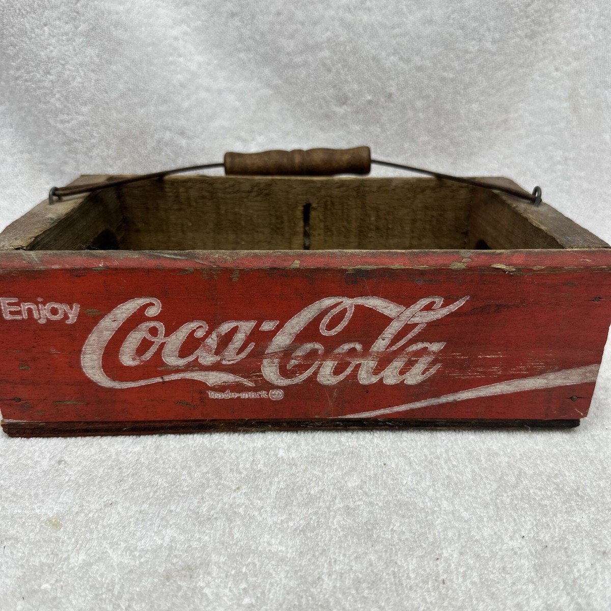 Coca-Cola ヴィンテージ木製ボトルキャリーケース VINTAGE WOOD COCA COLA BOTTLE HOLDER CARRIER OLD SCHOOL HAND MADE