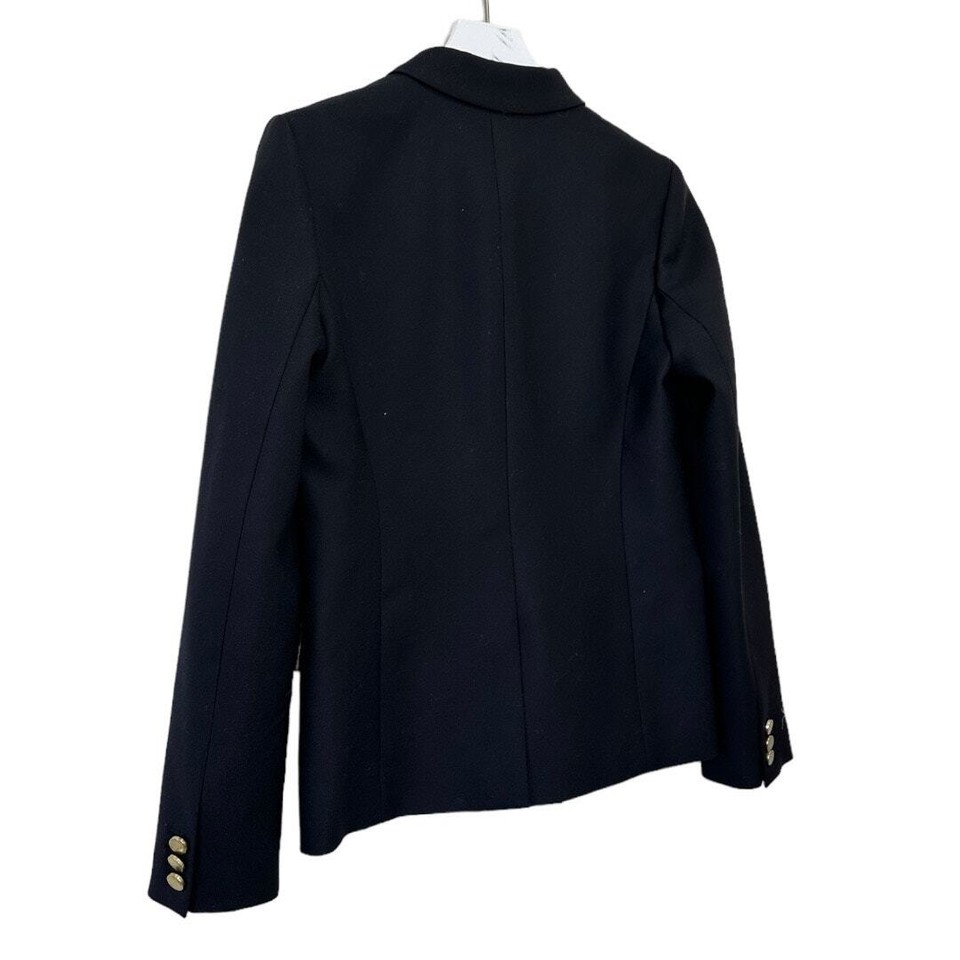 J. Crew Dover Navy Blue Italian Wool Blazer Size 4 eBay