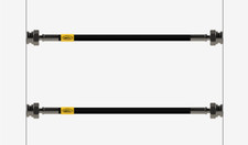 REAR HEL Braided Brake Lines Hoses For Kia Rio (JB) 1.4 16V, 1.5 CRDi, 1.6 CVVT