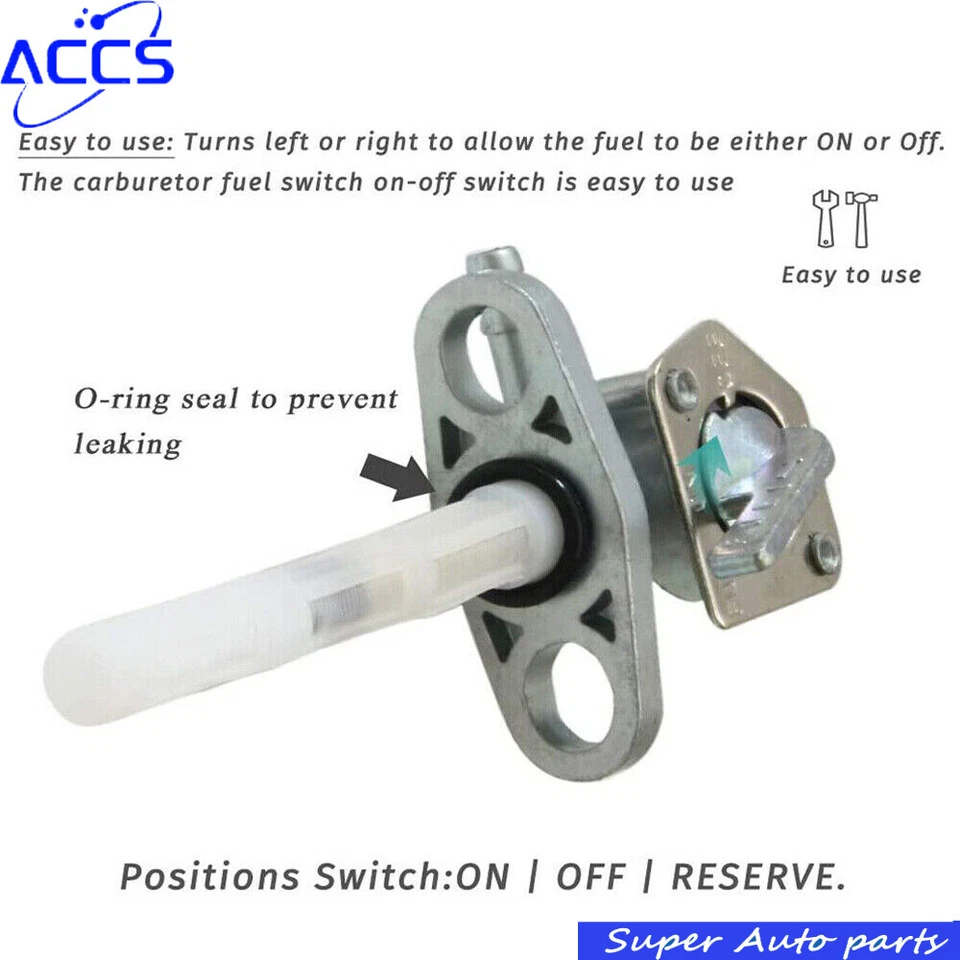 Fuel Valve Petcock Gas Tank Shut Off Switch For Honda XR50R XR70R XR80R XR100R Foto 4 de 4