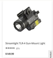 Streamlight TLR-4 Compact Rail Mounted Tactical Light with Laser Sight NIB